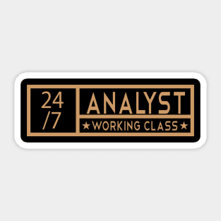 Analyst Tittle Job Sticker